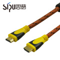 SIPU haute vitesse 24k plaqué or connecteur support 4k en vrac hdmi câble 1.4v